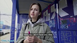 Public Agent she flashes her bosoms out to sort out the smoking currency