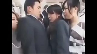 Dude groped on a train