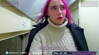 Unexperienced Teenage Fucks in Train with Unusual Fellow