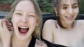 Convertible Masturbation with LaceyKaye on the Freeway – Failed Cum Time