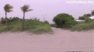 hot blonde flash in public