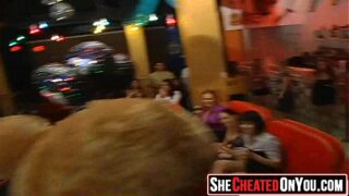 11 Rich milfs blowing strippers at underground cfnm party!01