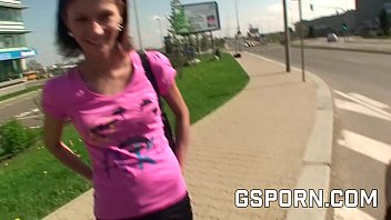 A bitch is fucked in public site by two boys