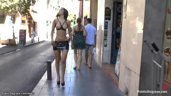 Naked globes cockslut ambling in public