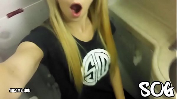 Blonde Public Masturbating Airplane Bathroom Real Inexperienced