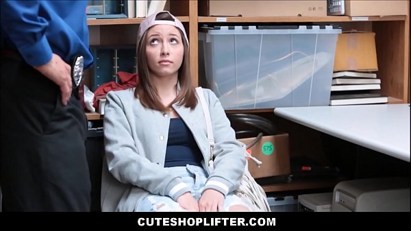 Lovely Teenager Caught Stealing a. Fucked Hard By Horny Security Guard