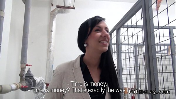 Euro fledgling from public fucked indoor