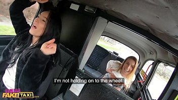 Female Faux Cab Two sexy girl/girl run away with the REAL Faux Cab van in Prague