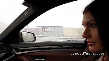 Hot nubile assfuck banged in the van