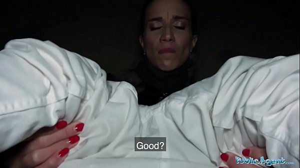 Public Agent Night time outdoor intercourse at the station