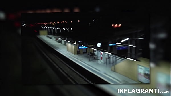 Tattooed stunner gets shaven vag fucked outdoors