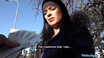 Public Agent Quick fucky-fucky with sexy taut cootchie beauty with large round baps