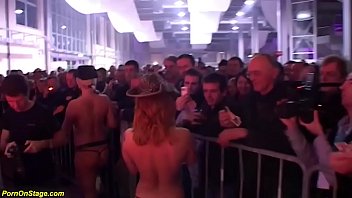 public limber girl-on-girl step-mother display