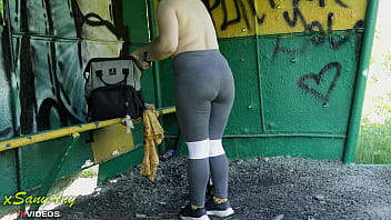 I ventured to switch at the bus stop, the stranger jerked off on me, I could not restrain myself and touched his dick, and permitted him to jizz on underpants – XSanyAny