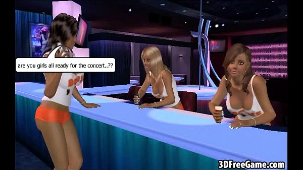 Hot 3D honies are interacting in some recorded gameplay