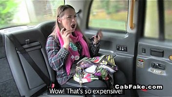 Youthfull stunner ass-fuck banged in faux cab point of view