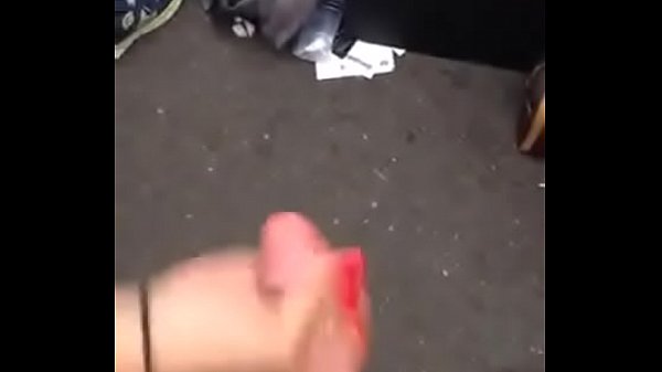 public handjob finish with cum shot