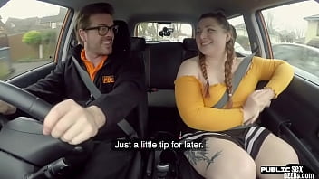 Real brit bbw railing tutors hard-on in camper