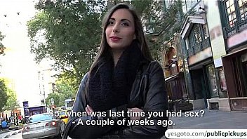 Sexy Euro chick Carla fellates and fucks dick in elevator