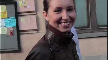 Youthfull cock-squeezing puss takes hard pink cigar in public