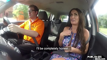 Bigtit british babe fucks road teacher in public before hj