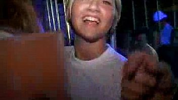 Random Girl fucks a Dude at a College Party in Public