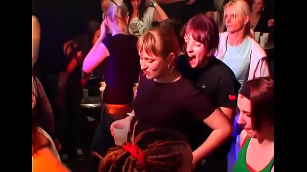 Gangbang wild patty at night club cocks and pusses every where