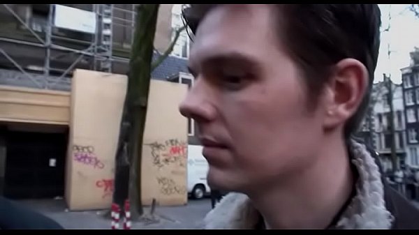 Lucky guy gets his dick sucked hard by an amsterdam hooker