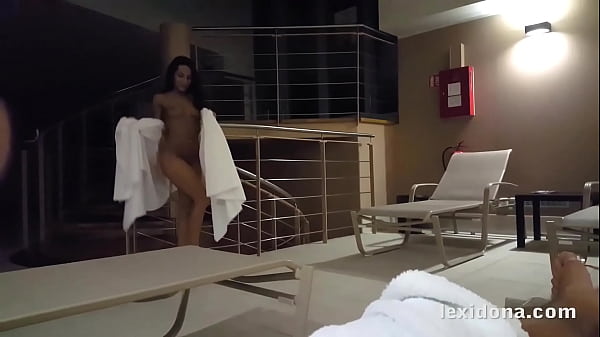 Nearly caught cock sucking in the spa! – Lexi Dona