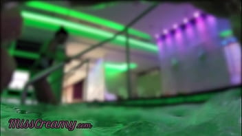 Dick flash – A stranger caught me touching in public pool SPA and helps me masturbate risking to be seen by unknown