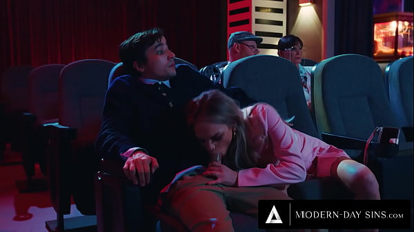 MODERN-DAY SINS – Pervy Teens Have PUBLIC SEX In Movie Theatre And GET CAUGHT! With Athena Faris