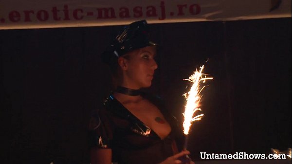 Sexy girl shaking her big tits and juicy ass